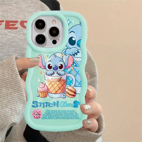 Coque épaisse bleue Iphone Stitch