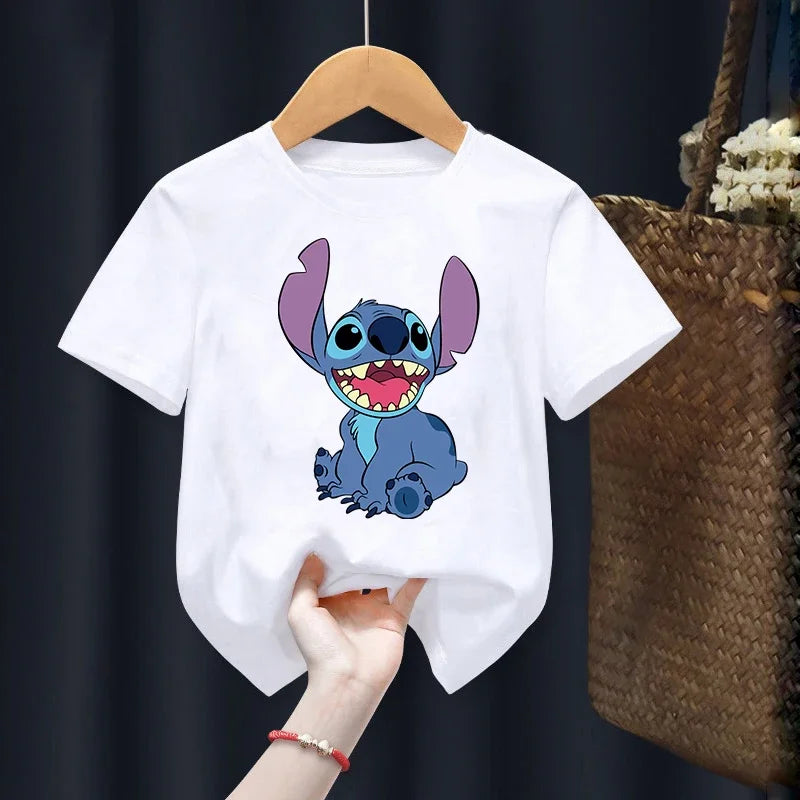 T-Shirt blanc Stitch