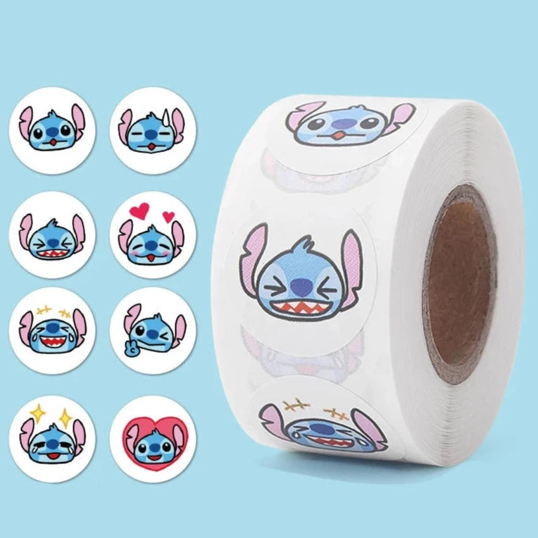 Bande adhésive 500 stickers Stitch