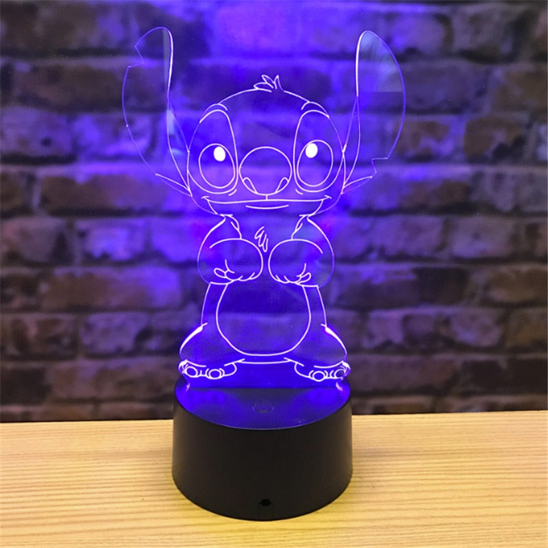 Lumière d'ambiance figurative Disney Lilo & Stitch, 8 pouces de hauteur