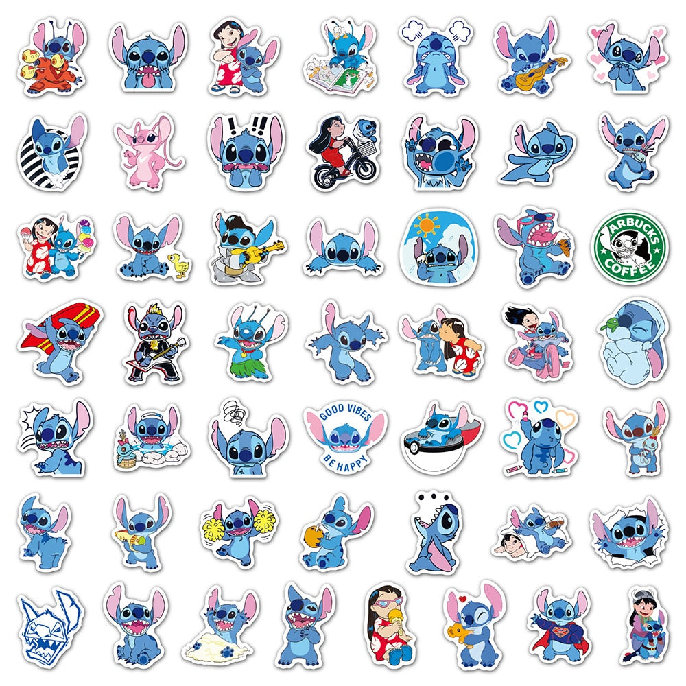 100 Stickers Lilo et Stitch