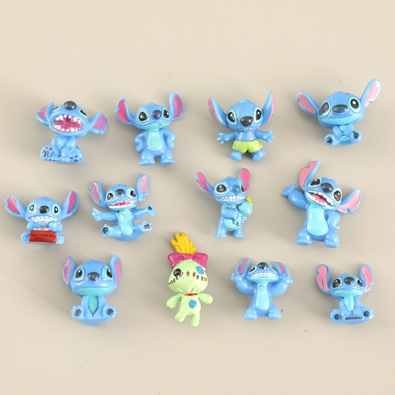 Pack de 12 figurines Stitch