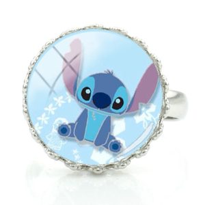 Bague Stitch bleu assis