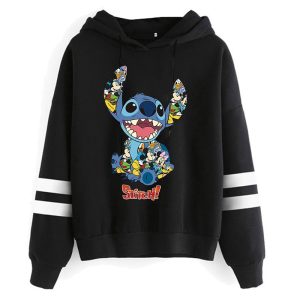 Sweat à capuche Stitch coloré